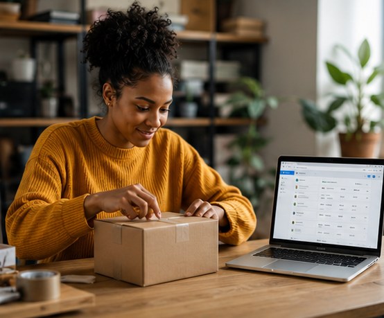 Packing an online store order