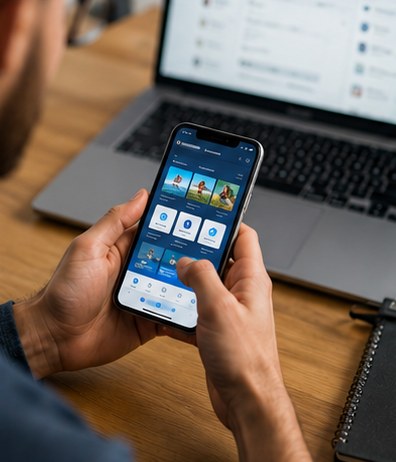 Using a mobile app